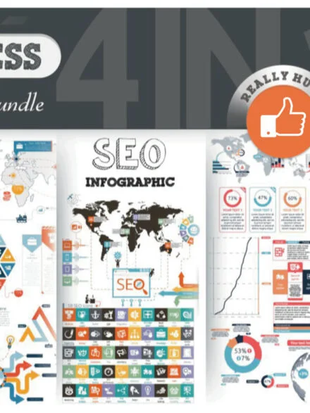 SEO & Business Infographic Bundle Graphics - Image 1