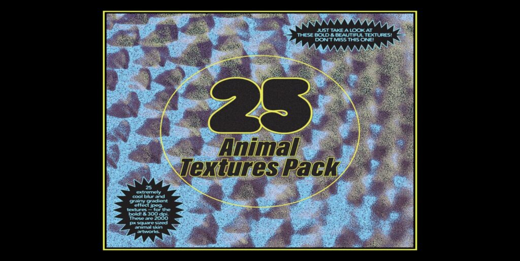 25 Animal Textures Pack Graphics - Image 1