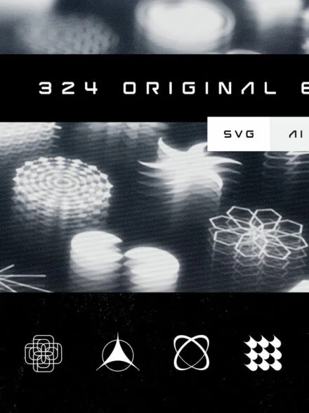 324 Abstract Shapes Set Graphics - Image 8