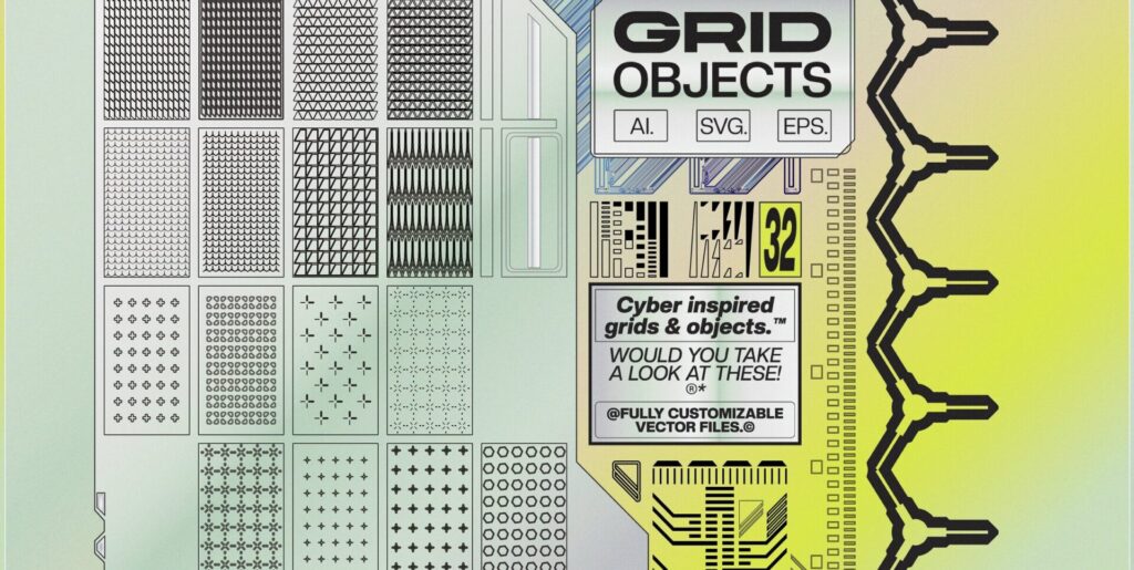 Grid Objects Graphics Pack Graphics - Image 1