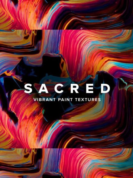 Sacred – Vibrant Paint Textures Graphics - Image 1