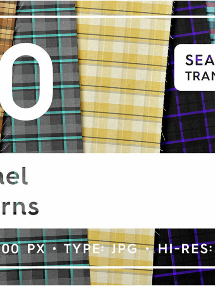 Revitalizing Digital Design: A Spotlight on 40 Timeless Flannel Patterns Graphics - Image 8