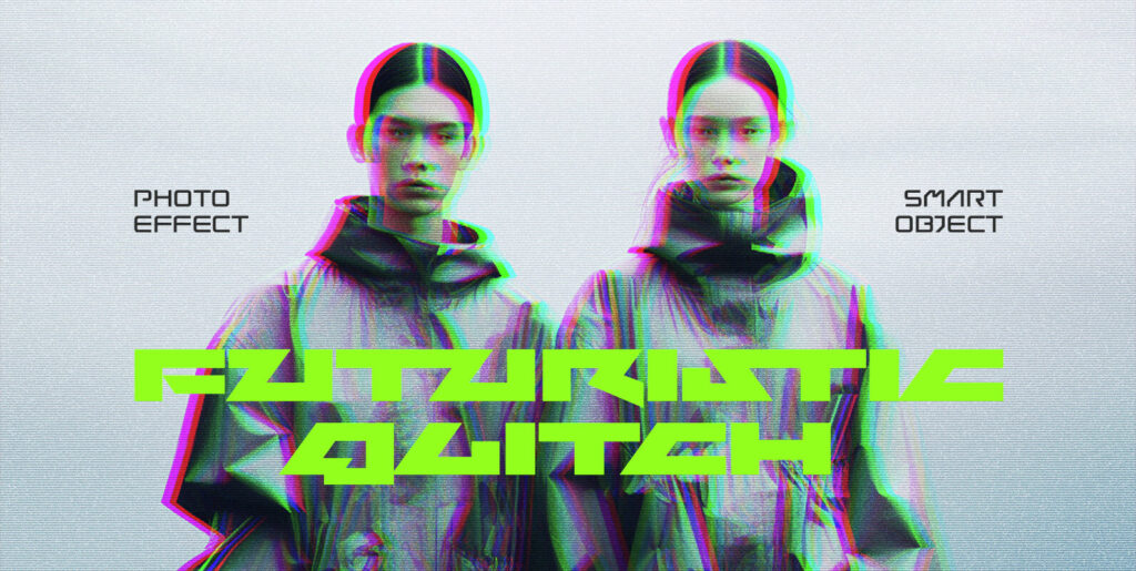 Navigating the Digital Galaxy with the Futuristic Glitch Photo Effect - Image 2