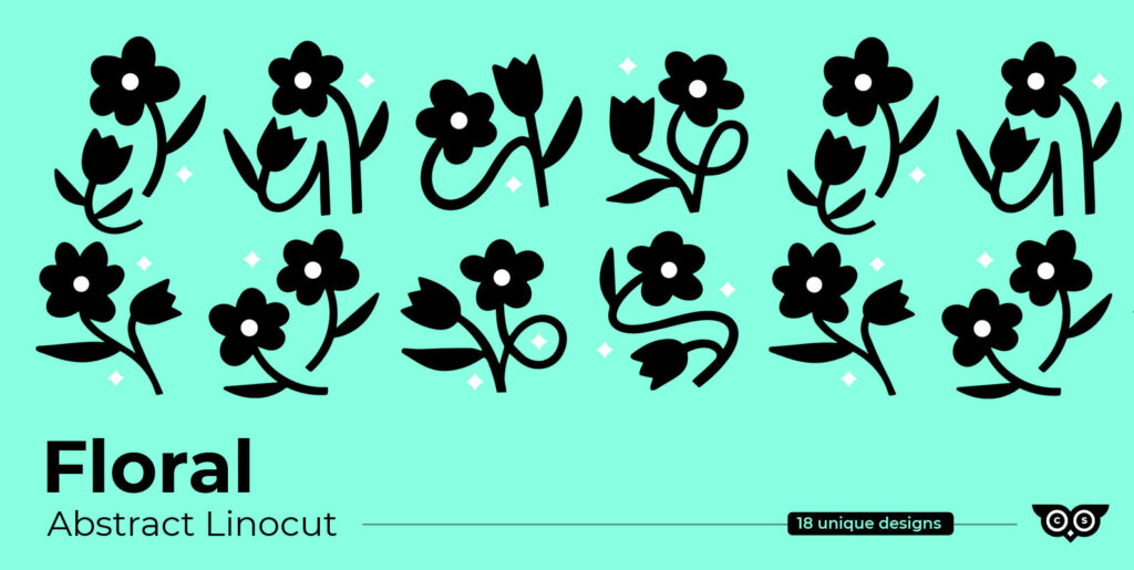 Revolutionizing Design With Claystudios Floral Abstract Linocut Graphics - Image 1