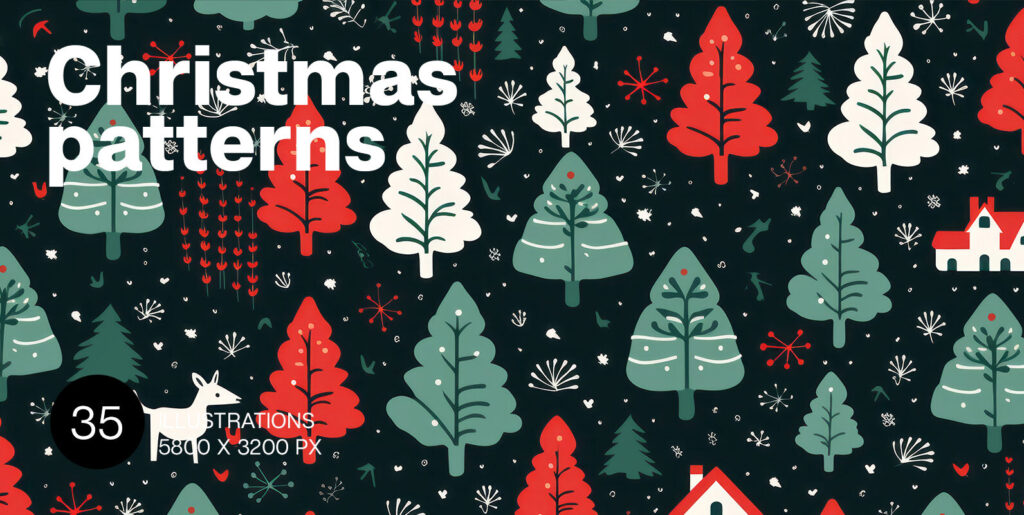 Bridging Tradition and Innovation: The Christmas Patterns Graphics Collection - Image 2