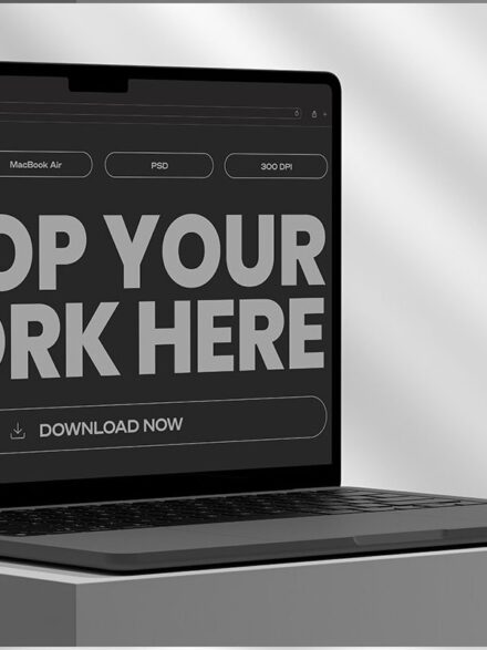 Unveiling the Potency of MacBook Air M2 Mockups for Digital Masterpieces - Image 4