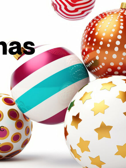 Dazzling Holiday Graphics: The Allure of Fancy Christmas Balls Collection - Image 11