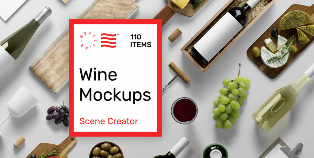Revitalizing Digital Design: The Innovation and Ease of Wine Mockups Scene Creator Graphics - Image 1