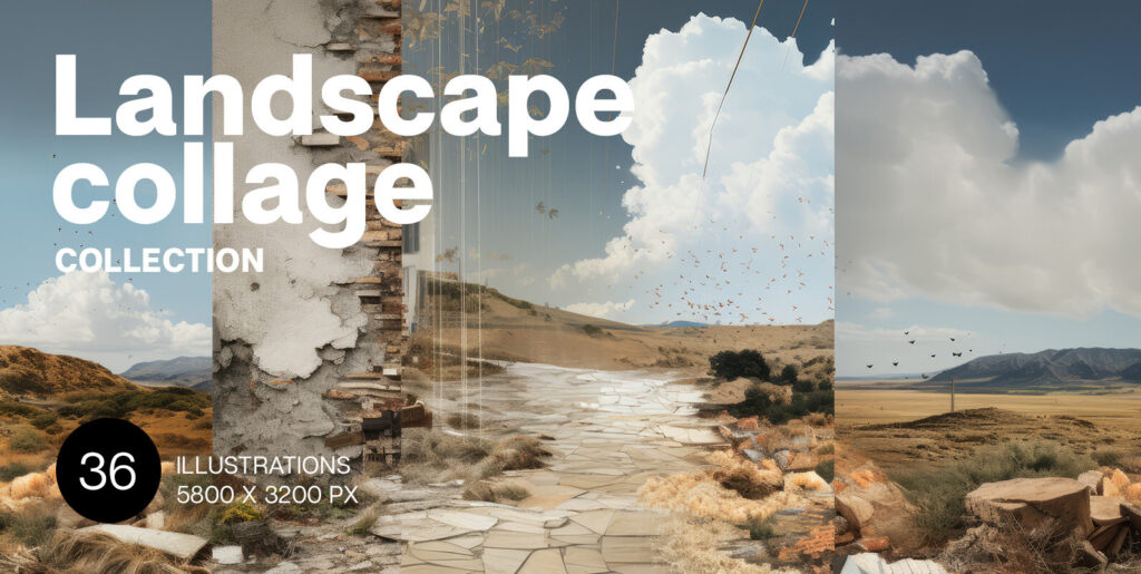 Mastering the Art of Perception: A Deep Dive into Landscapes Collages Graphics - Image 1