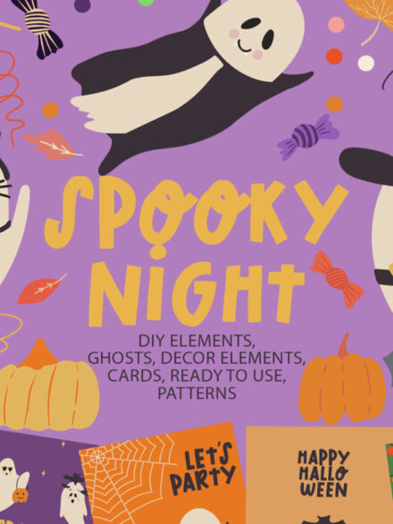 Indelible Ink of Eerie Autumn: Exploring the Spooky Night Clip Art Collection - Image 10