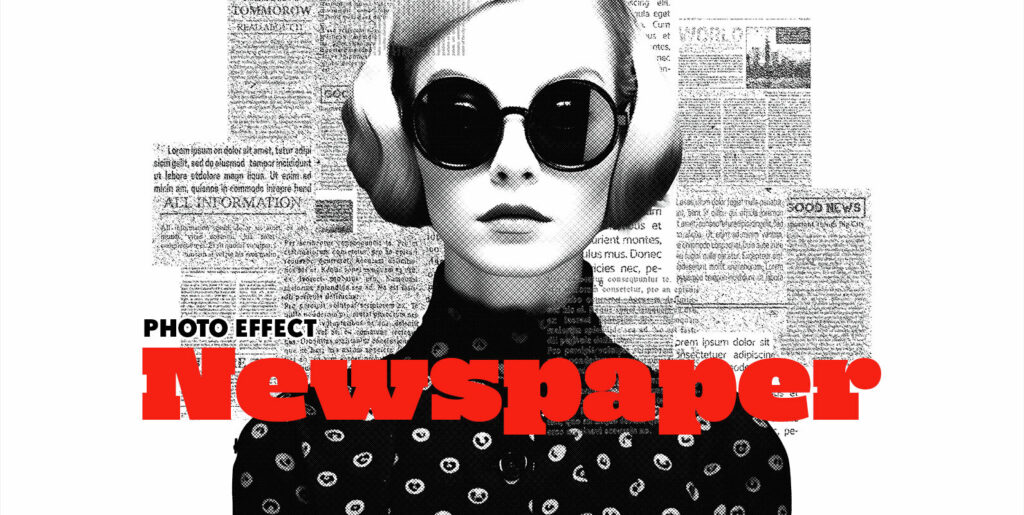 Exploring the Duality of Digital Design: A Deep Dive into the Newspaper Cutout Collage Photo Effect - Image 2