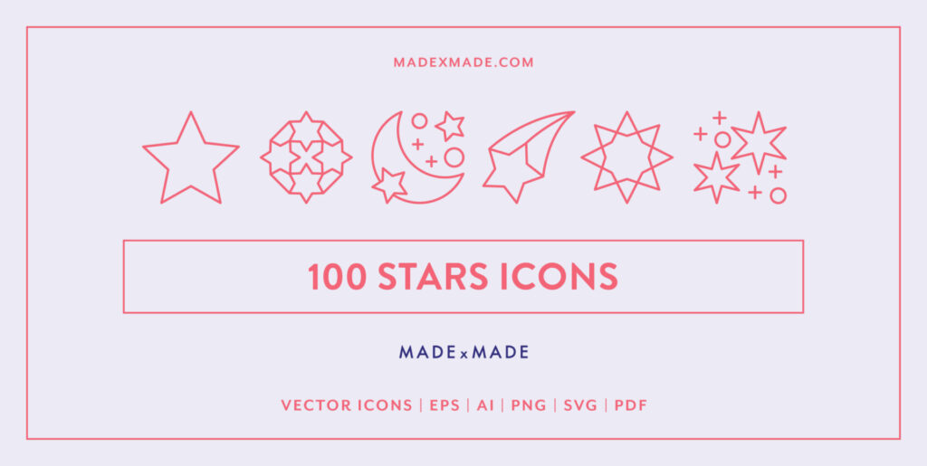 Arcane Space: Exploring Design Frontiers with Stars Icons Graphics - Image 1