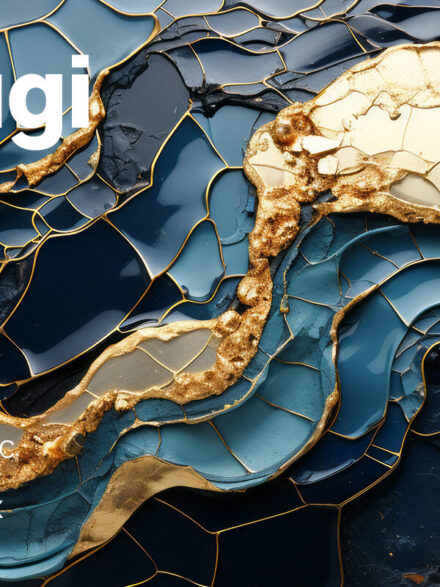 Kintsugi Artistry: An Inspirational Canvas for Modern Digital Design - Image 1