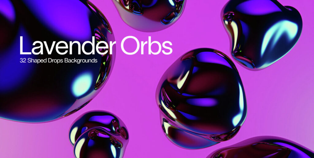 Immerse in the Aesthetic Spectrum: The Enchanting Lavender Orbs Graphics Collection - Image 2