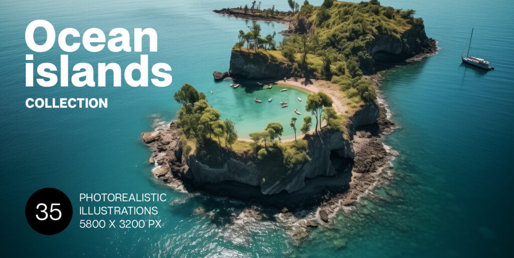 Sailing Design Horizons: The Ocean Island Graphics Pack Revolution - Image 1