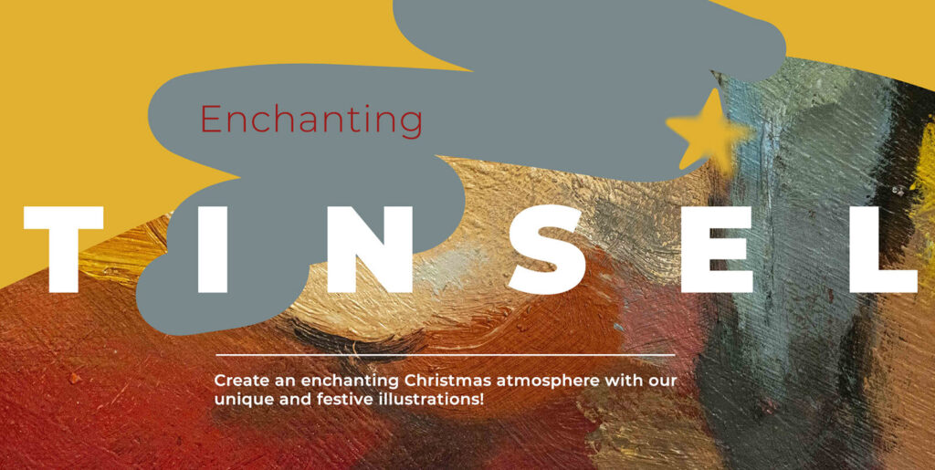Discovering the Festive Charm: An Encounter with Tinsel Christmas Themed Graphics - Image 2