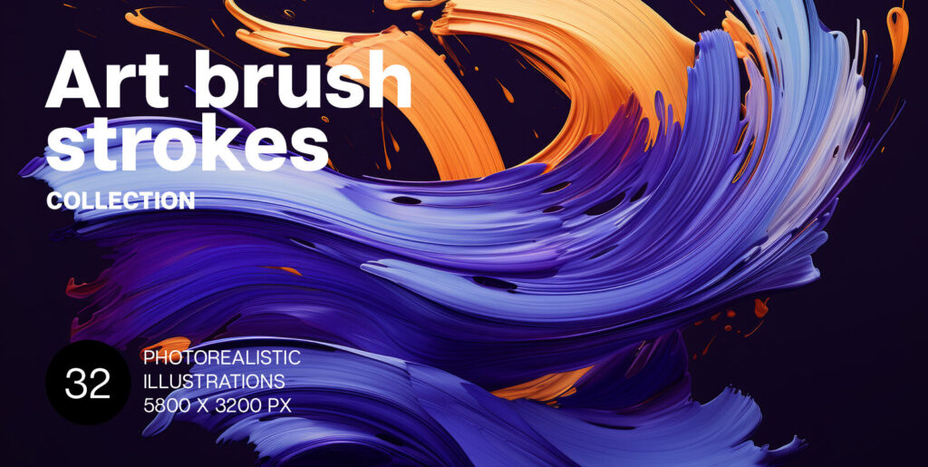 Redefining Boundaries: Embrace Your Visual Imagination with Art Brush Strokes Graphics - Image 2