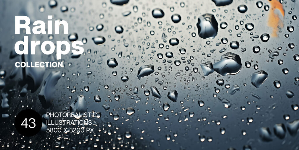 Artistry in the Monsoon: Redefining Design with Rain Drops Graphics - Image 2