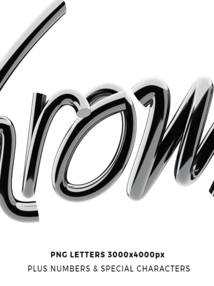 Mastering Luxury Design: A Look at the Chrome 3D Lettering Set - Image 7