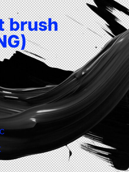 Embracing the Artistic Voyage with Black Paint Brush Strokes Graphics - Image 3