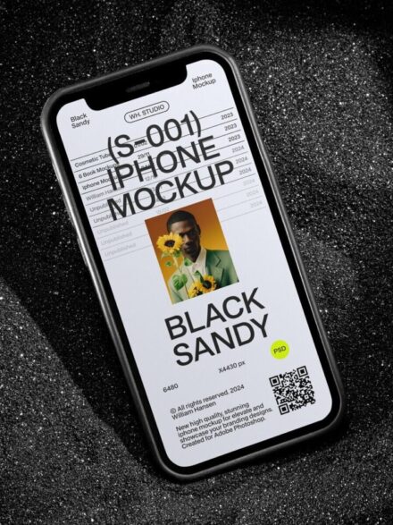 Revolutionizing Digital Design: The Mastery Behind Black Sandy iPhone Mockup Graphics - Image 11