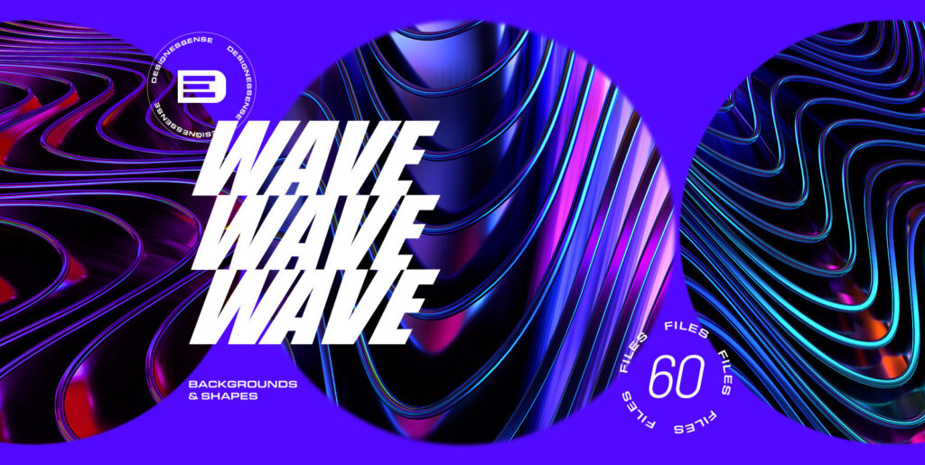 Revolutionizing Design Aesthetics: The Charm of Glossy Waves Backgrounds & Shapes - Image 2