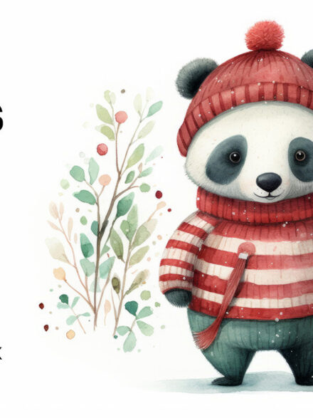 Expressing Artistry with Cute Animals: A Whimsical Graphic Collection - Image 1