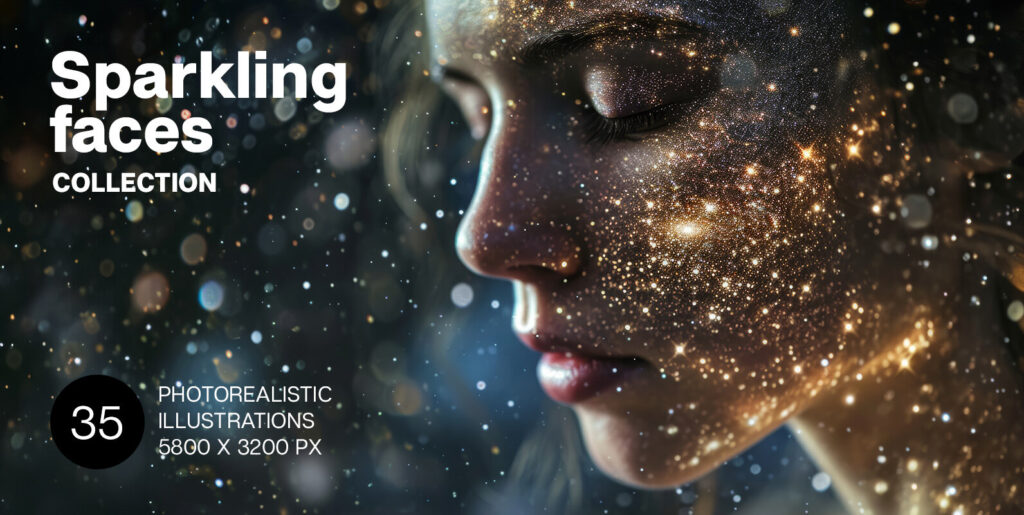 Imbuing Digital Design with Luminary Splendor: An Ode to Sparkling Faces Graphics - Image 2
