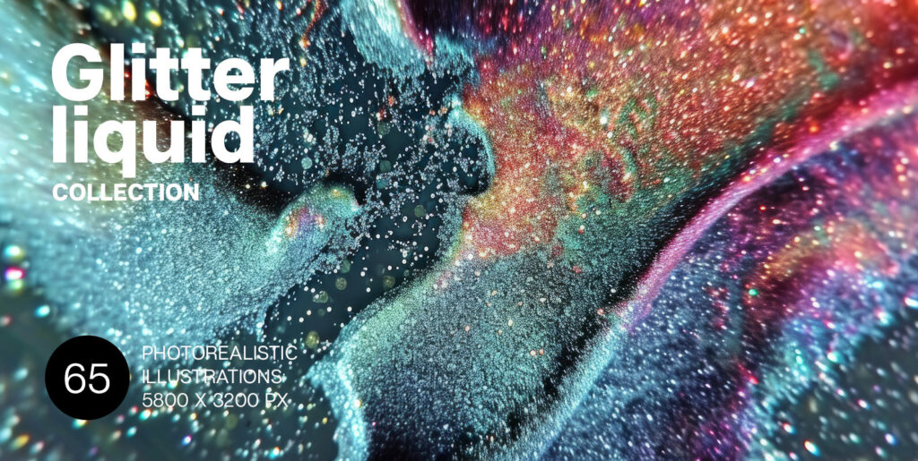 Revolutionizing Digital Design: The Luminous World of Glitter Liquid Graphics - Image 2