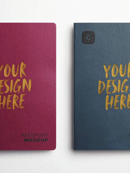 Mastering Digital Artistry With the Ingenious Passport Cover Mockup Graphics - Image 10