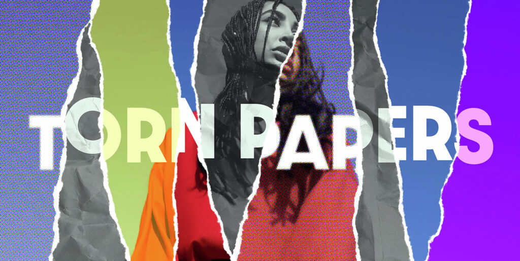Shaping Visual Narratives: The Torn Paper Pieces Photo Effect Revolution in Digital Design - Image 2