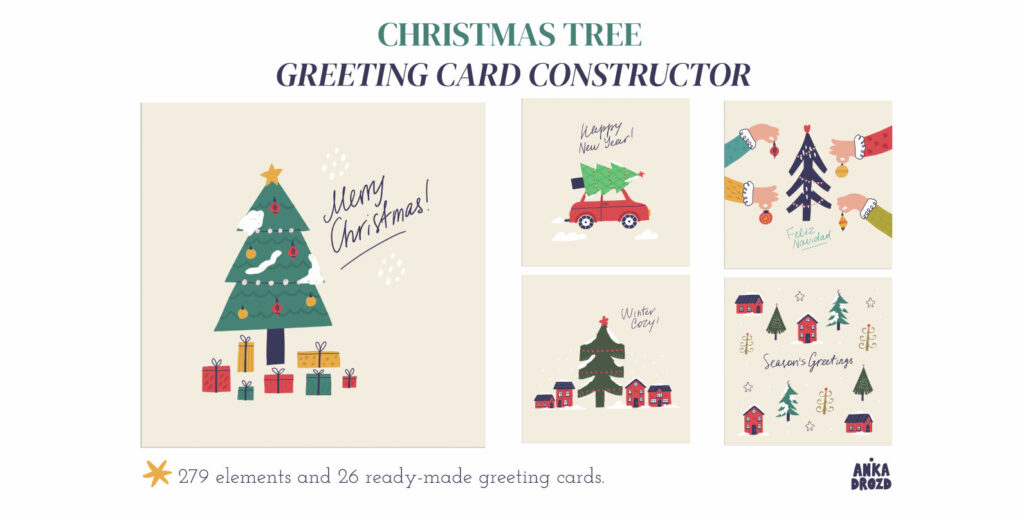 Unveiling the Charm: Personalised Festive Greetings with the Christmas Tree Card Constructor - Image 2