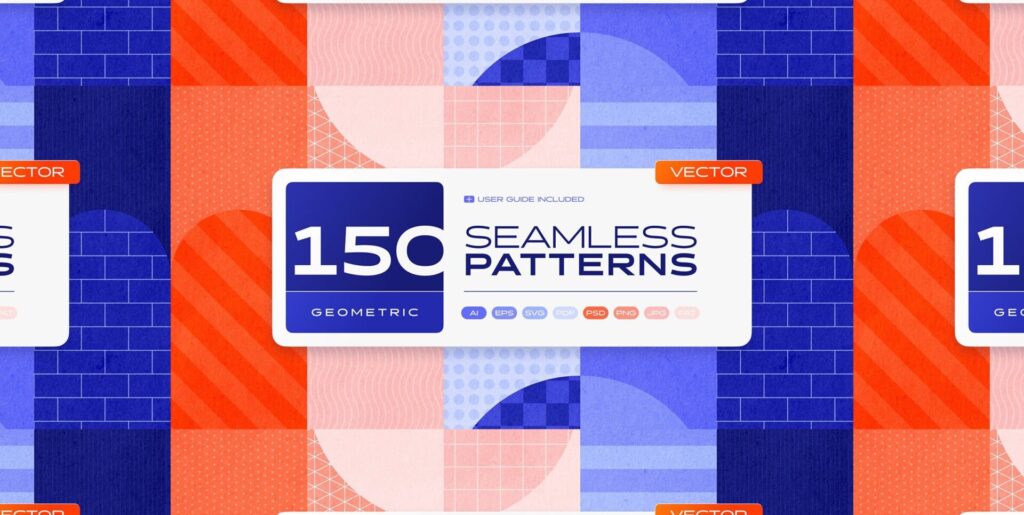 Mastering Design Nuances with the Ultimate 150 Geometric Seamless Patterns Collection - Image 2