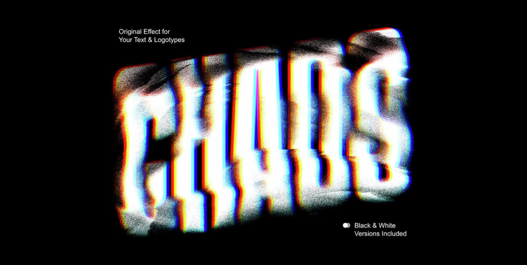 Artistry Unleashed: Enthralling Narratives with Distortion Mash Text Effect Graphics - Image 1