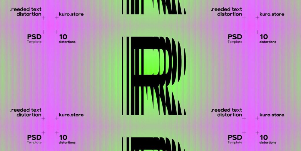 Crafting Visual Narratives with the Innovative Reeded Text Distortion Effect - Image 1