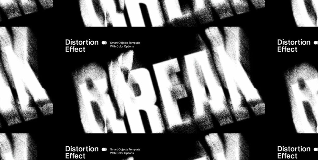 Bedazzling Narratives: Distortion Mess Text Effect Graphics Intricate Realm of Aesthetic Chaos - Image 2