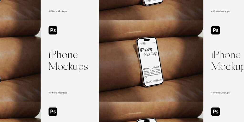 Mastering Visual Impact with the iPhone 14 Pro Silver Mockups - Image 2