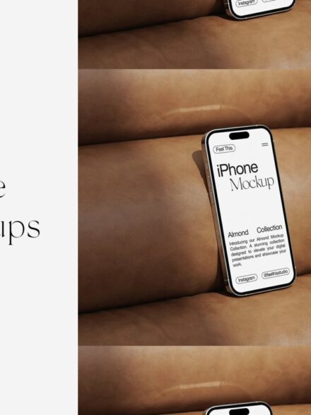 Mastering Visual Impact with the iPhone 14 Pro Silver Mockups - Image 1