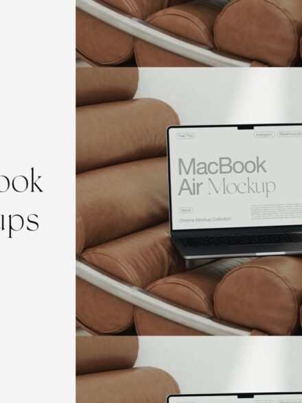 Sophisticated Design Meets Innovation: Discover the MacBook Air M2 Mockups - Image 8
