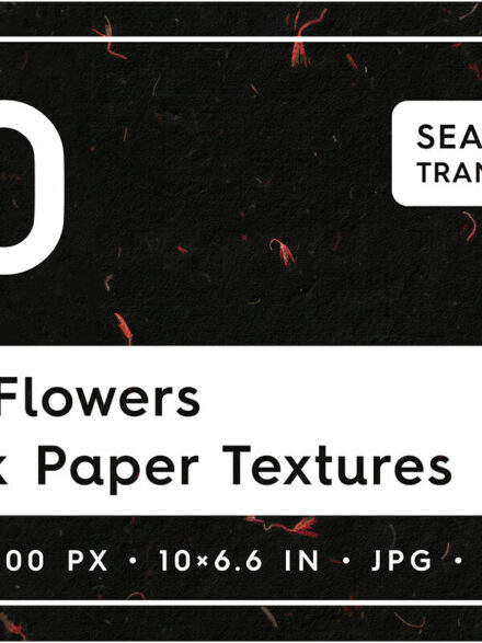 Unveiling Subtlety: The Graphic Allure of Red Flowers on Black Paper Textures - Image 8