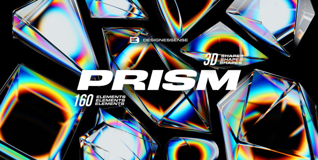 Unveiling the Dynamic Pixel: Prism Glass 3D Shapes in Digital Design - Image 2