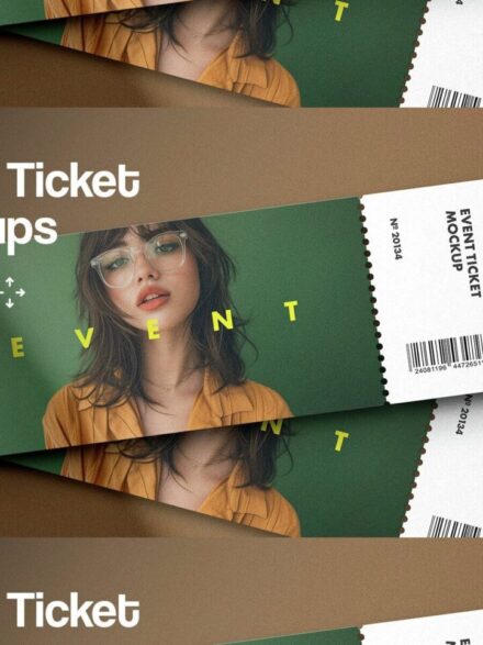 Revolutionizing Invitation Aesthetics: Event Ticket Mockups and the Art of Memorable First Impressions - Image 8