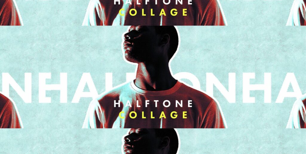 Unlocking New Dimensions in Digital Artistry with the Halftone Collage Photo Effect - Image 1