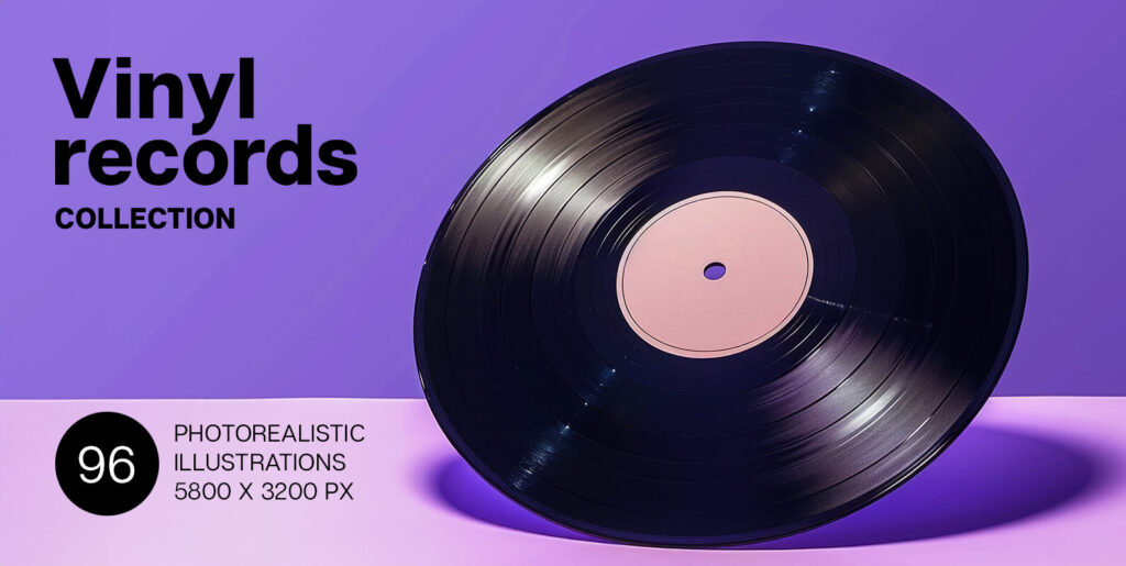 Visual Symphony: Transcending Time with Vinyl Records Graphics - Image 1