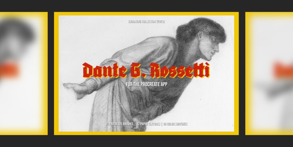 Bridging Aesthetic Heritage and Digital Innovation: The Dante Gabriel Rossetti Procreate Kit - Image 1
