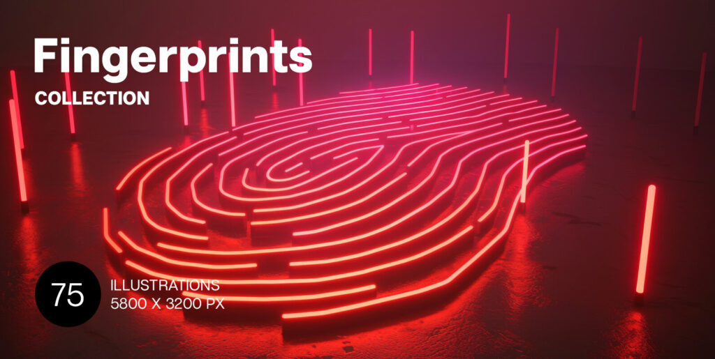 Unraveling Identity: The Artistry of Fingerprint Graphics in Digital Design - Image 1