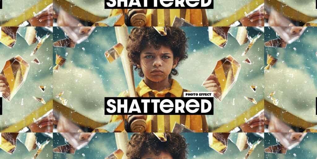 Shattering Aesthetic Norms: A Deep Dive into the Shattered Glass Pieces Photo Effect - Image 1