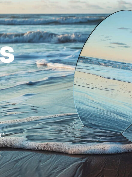 Reflective Visions: Round Mirrors Graphics Redefining Digital Aesthetics - Image 1