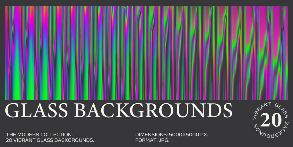 Breathing Life into Designs: Revelations from the 20 Vibrant Glass Backgrounds - Image 1