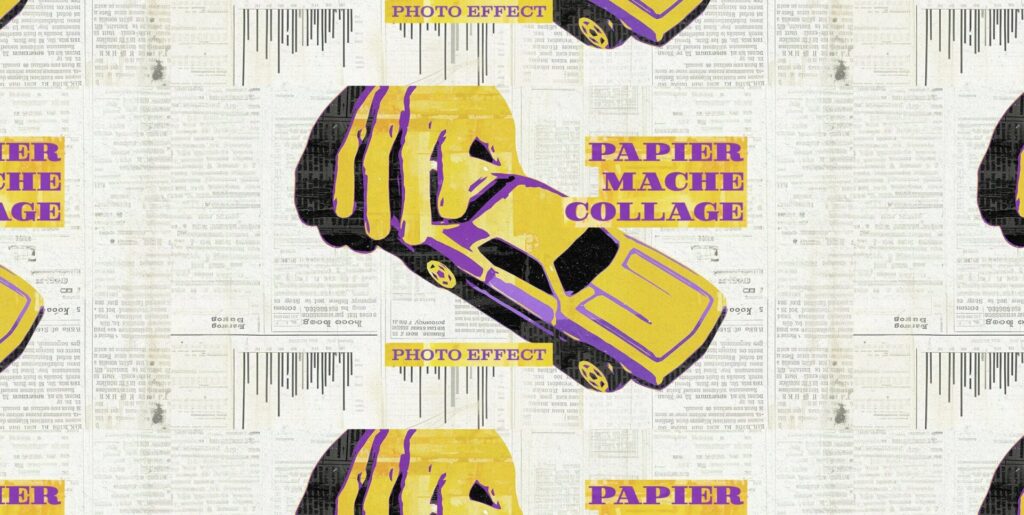 Sculpting Visual Masterpieces: The Papier Mache Collage Photo Effect Revolution - Image 1